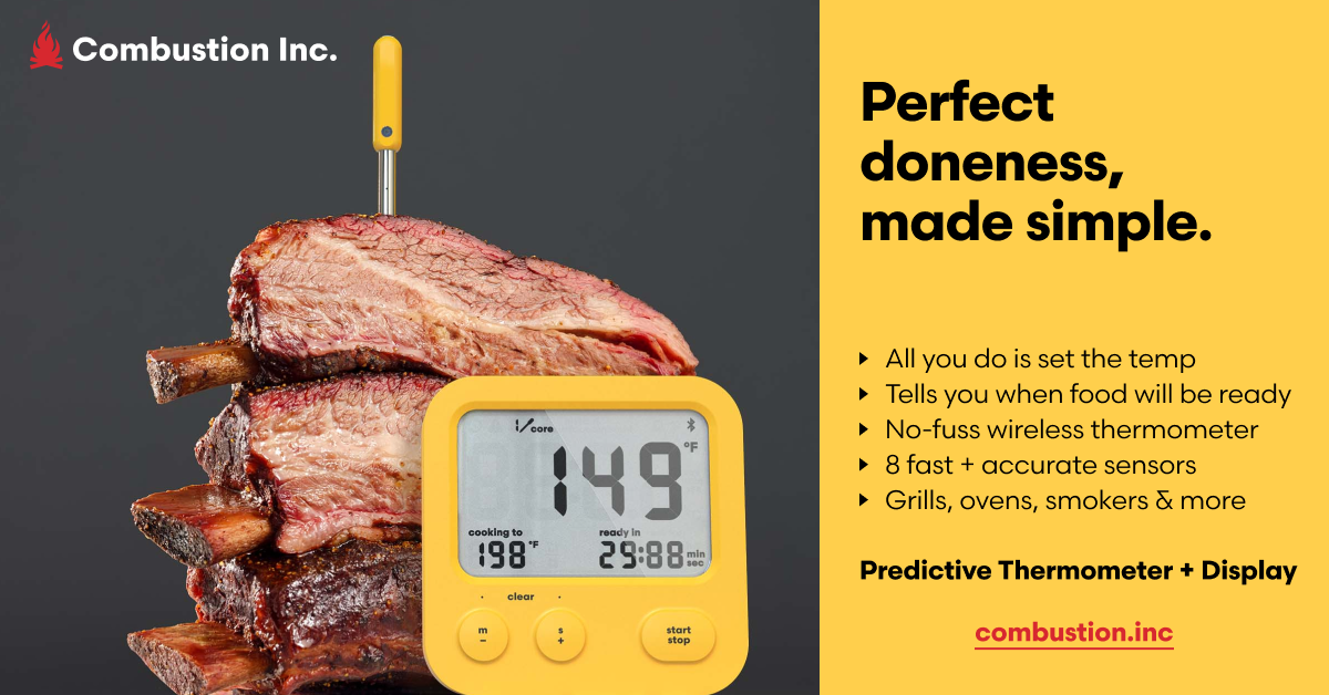 Combustion Predictive Thermometer & Display, wireless with 8 sensors –  Combustion Inc
