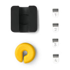 Accessory kit with Fridge Magnet, Pot Clip, and ID Tags